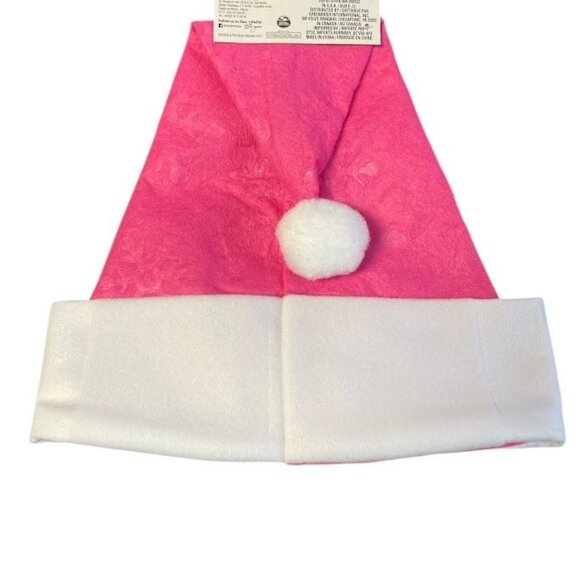 Nickelodeon Paw Patrol Girls Pink Santa Hat With Characters & Trees - Picture 2 of 2